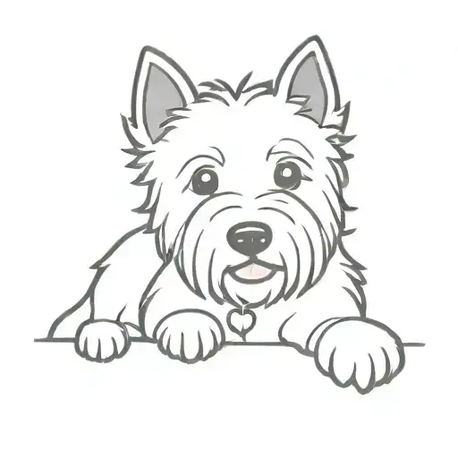 Westie Cartoon Character