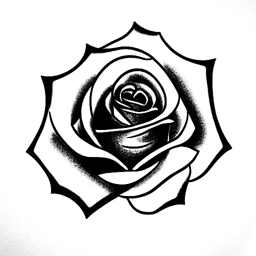 Corvette Logo With Rose