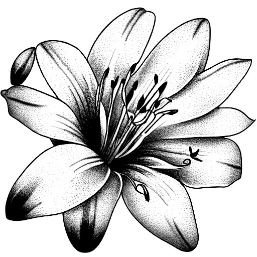 White Lily And California Poppy