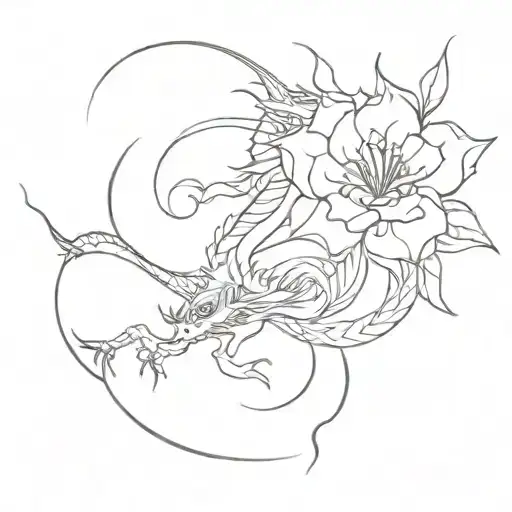 Dragon And Flower