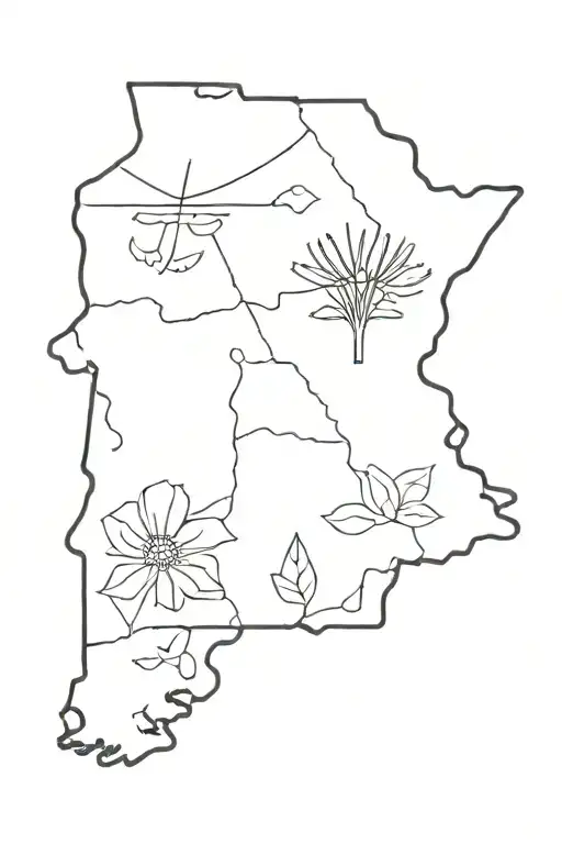 Simple Tattoo Featuring My Love For Home State Of Arkansas