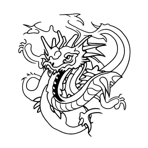 Dragon With Number 14