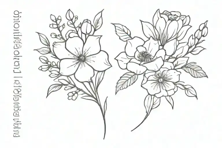 Birth Flower Bouquet January April May