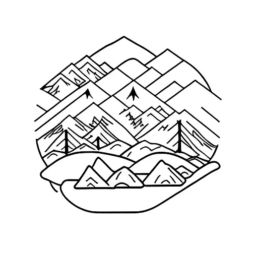 Mountain With Foggy Trees