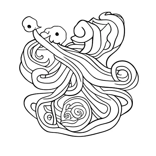 Harry Potter Slitherin Hogwarts Line Art