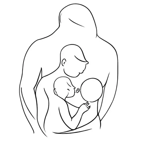 Father And Baby Daugter