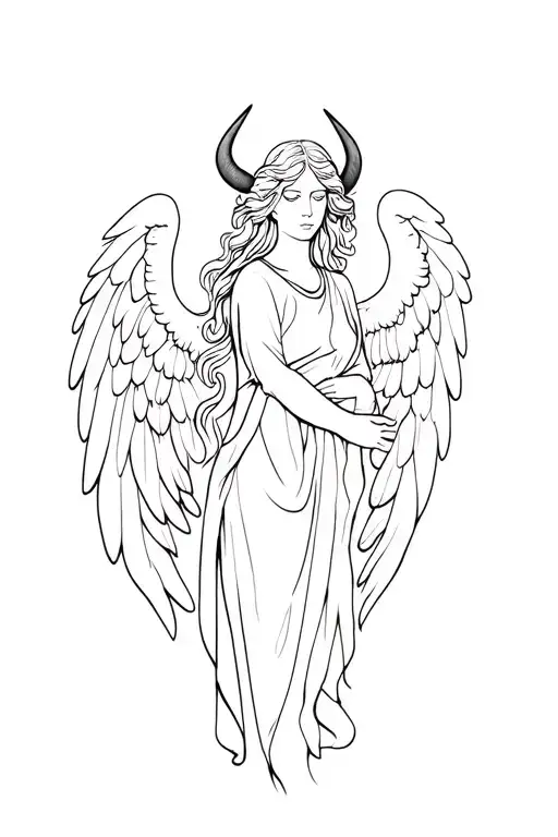 Angel With Horns