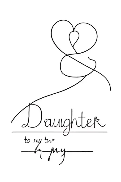 Minimalist Tribute To My Daughter