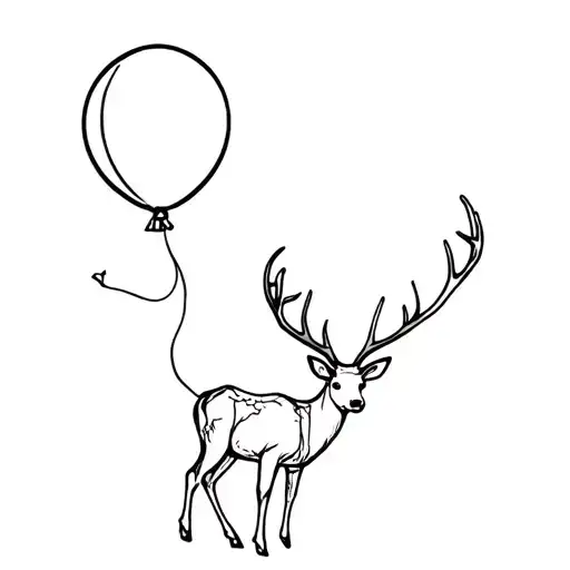 Balloon And A Flying Deer