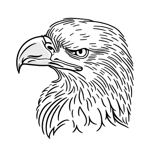 Simple Bald Eagle With Hot Dog In Talons
