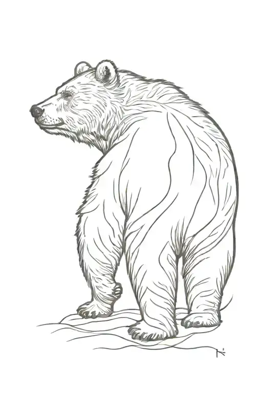 Brown Bear Standing Up