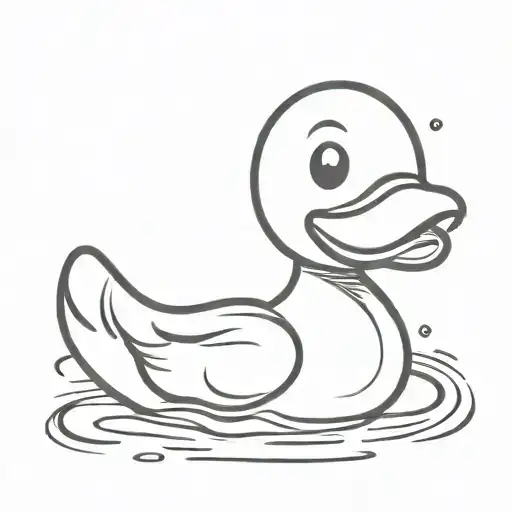 Cartoon Simple Rubber Duck
