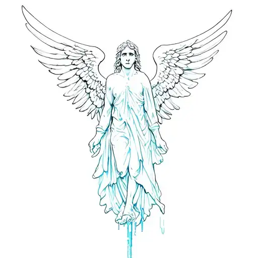 Angel With An Ice Stabbed In His Chest
