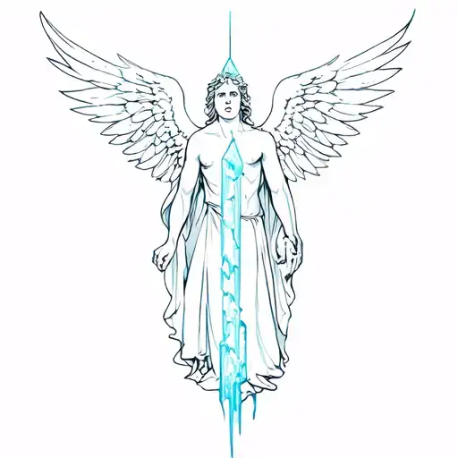 Angel With An Ice Stabbed In His Chest