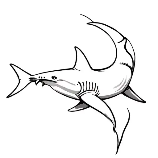 Hammerhead Shark Emerging