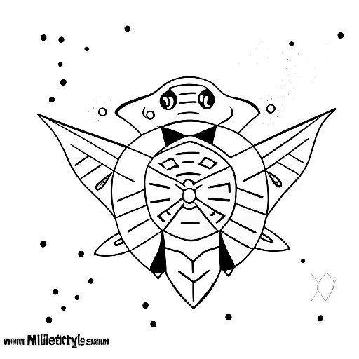 Nurse Shark In Tandem With Hawkesbill Turtle And Spotted Eagle Ray