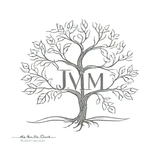 Family Tree With Initials J M W E