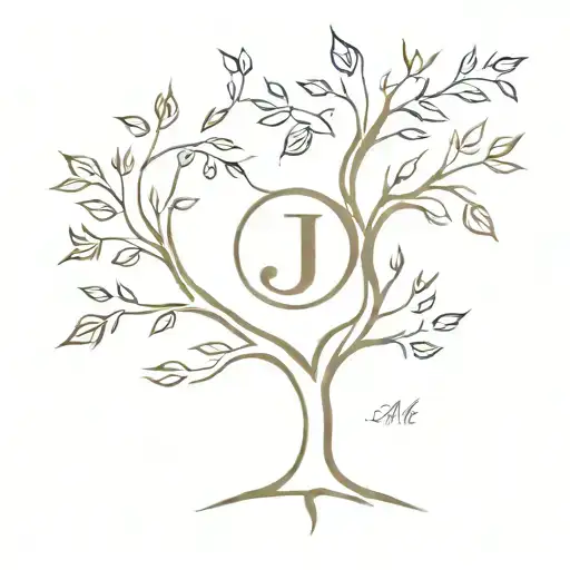 Family Tree With Initials J M W And E