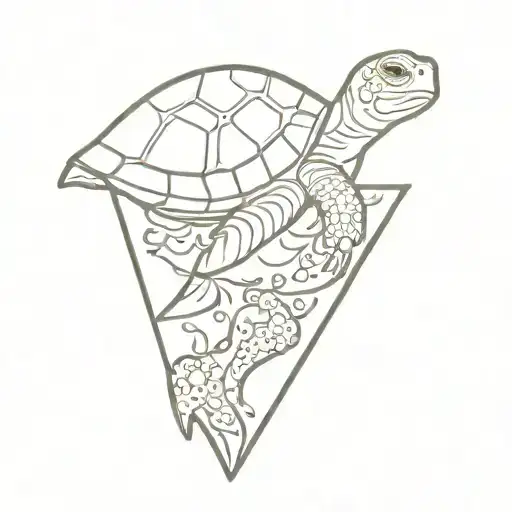 Turtle Eating Pizza Slice