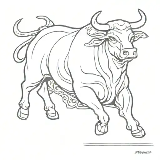 Bull Balancing A Ming Vase