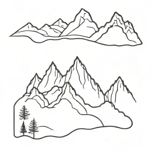 Fall Mountain Range