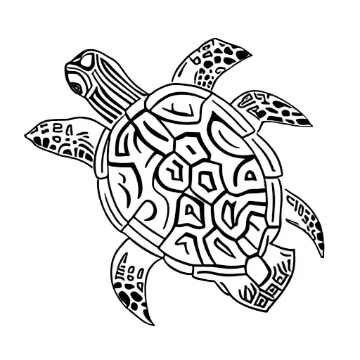 Turtle Maui Tribal