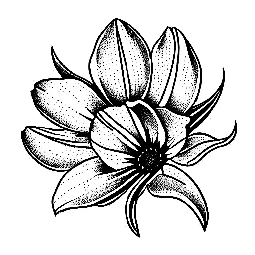 Bouquet Of Marigold Daisy Gladiolus Hawthorn Together