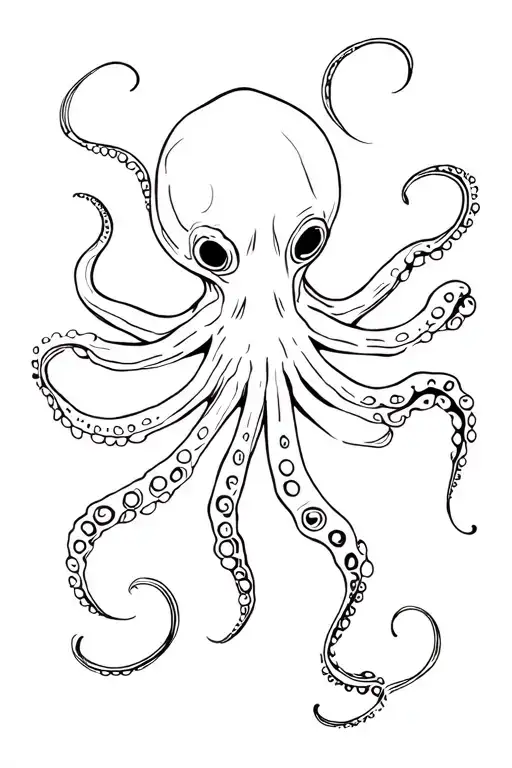Continuous Line Octopus