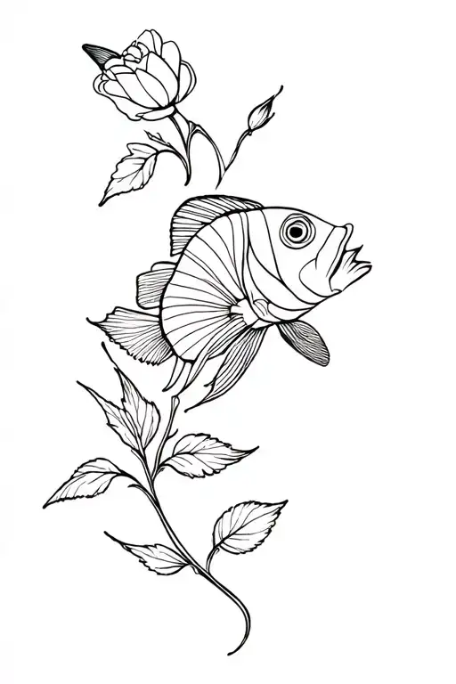 Rose Daffodil Butterfly Fish