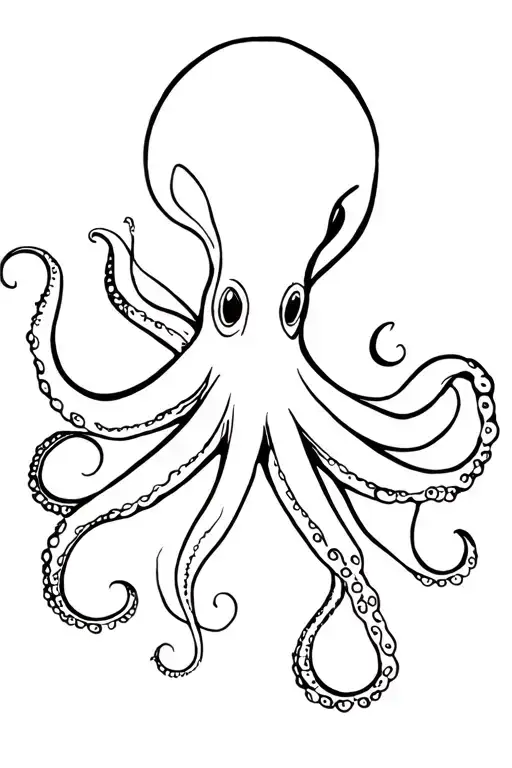 Continuous One Line Octopus