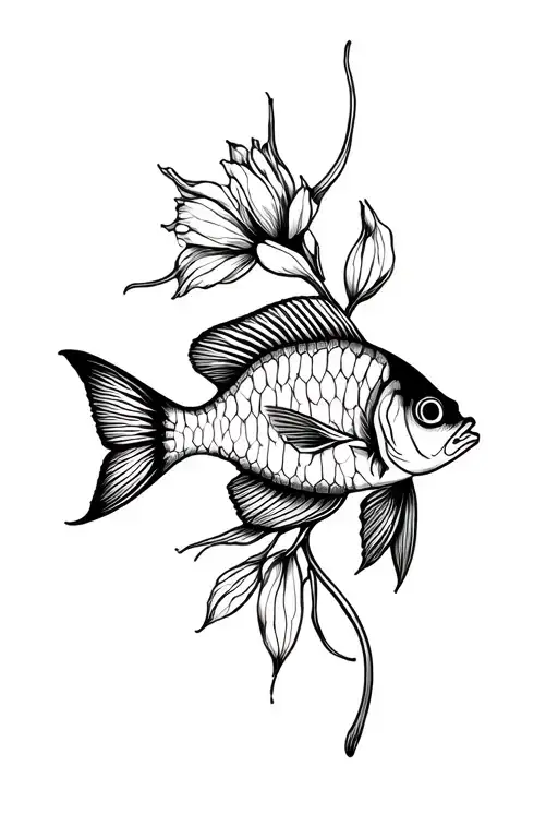 Rose Daffodil Butterfly Fish