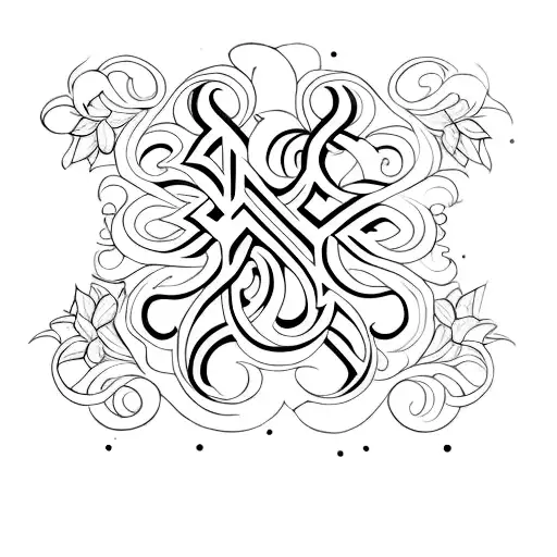 Nombre Lia Con Filigrana Lettering