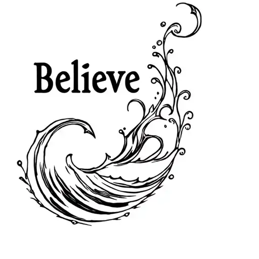 Believe With A Water Wave