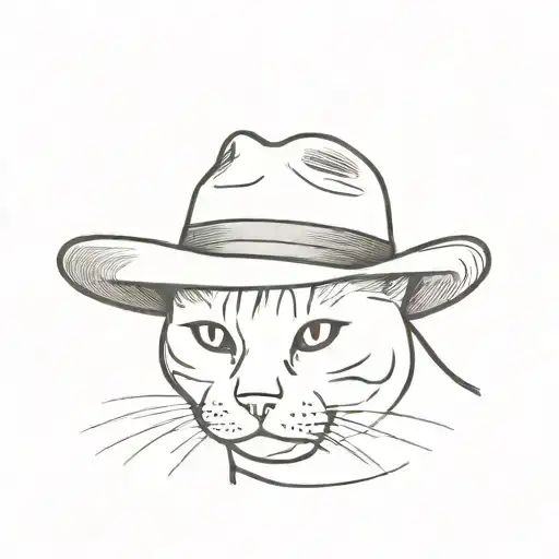 Cat With Cowboy Hat