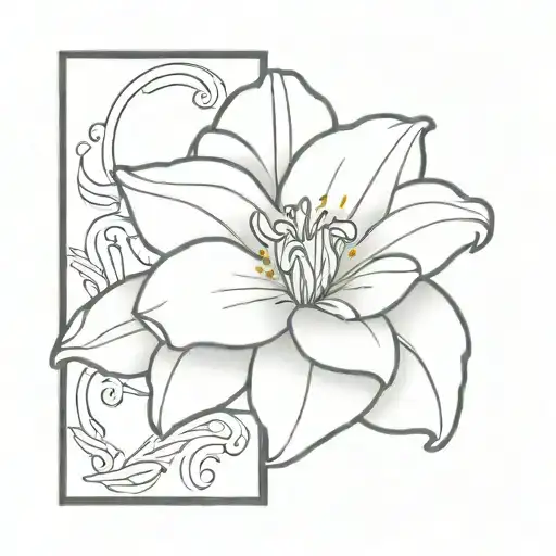 The Word 'Sincerity' With A Lilly Flower Blooming From The Y