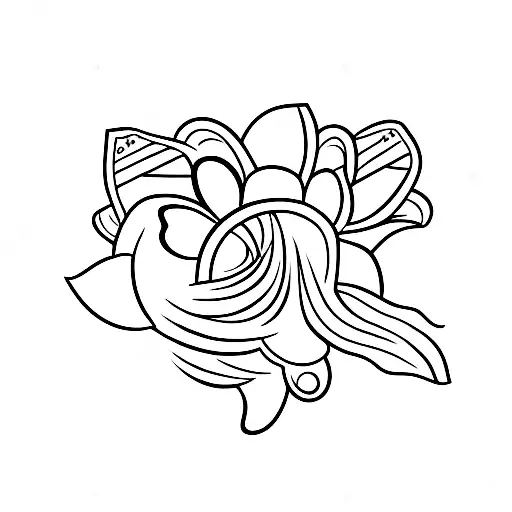 Elephant And Bird And Daisy Flower