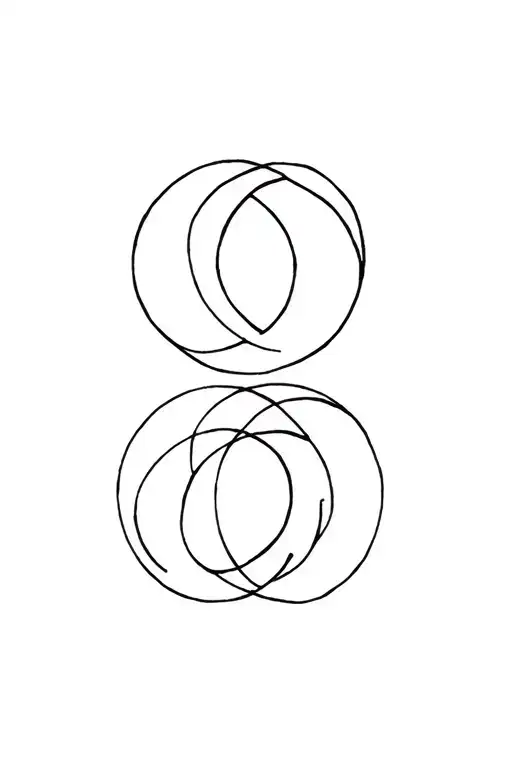 Sun And Moon Phases Intertwined