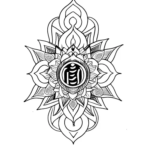 Lotus And 7 Chakras