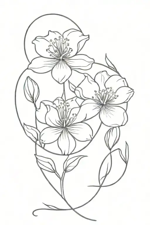 Birth Flowers Intertwined