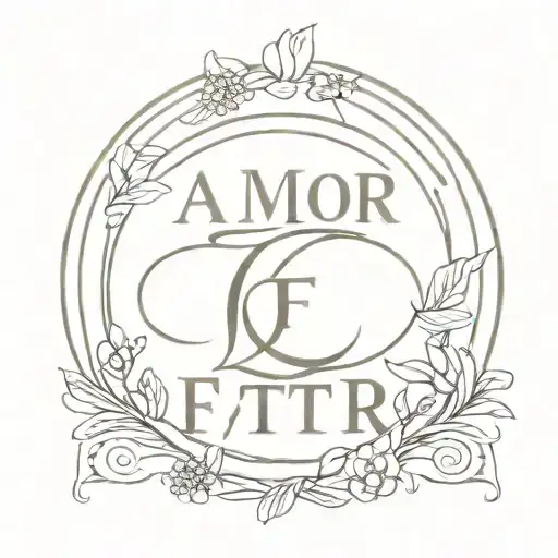 Amor Fati Written Circle