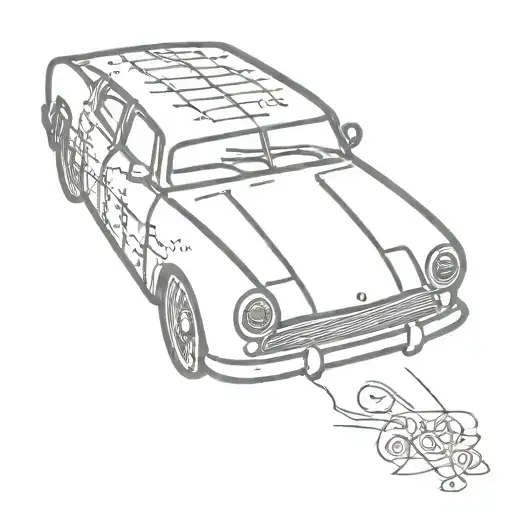 Hellraiser Text With Car Theme