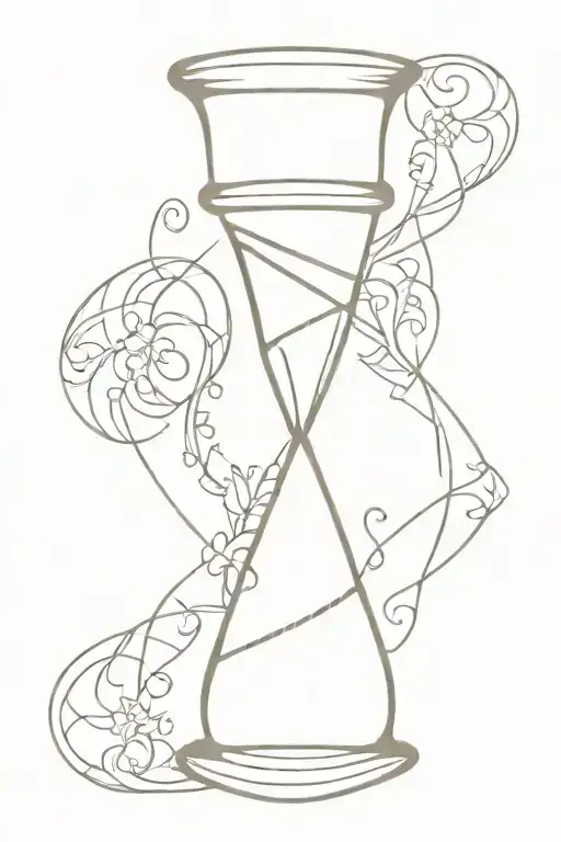 Hourglass With Cross