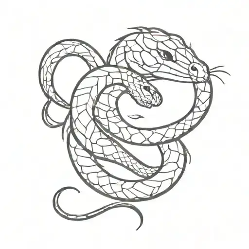 Snake Boho Design