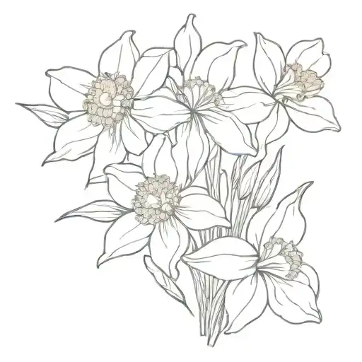 Marigold Daisy And Daffodil Bouquet