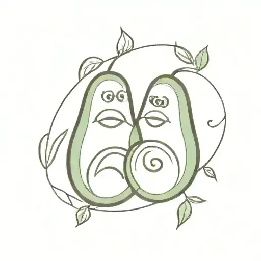 Avacado Couple In Love