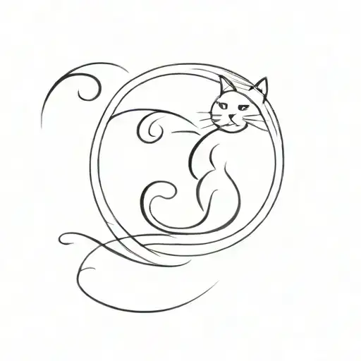 A Letter G Designed With Cat Features