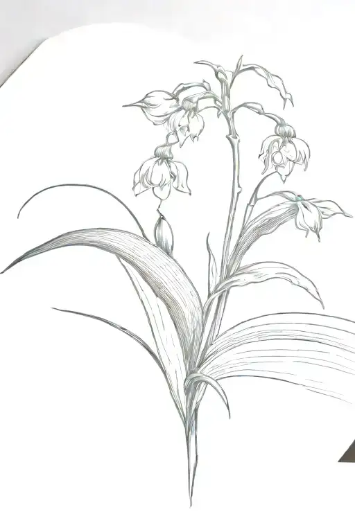 Lily Of The Valley Flower In The Center Of An Open Book