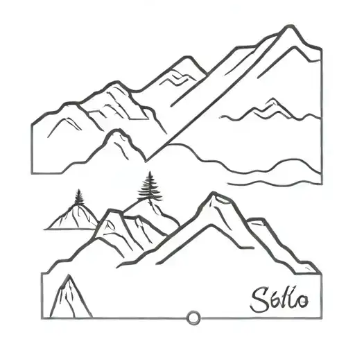 Mountain With A Phrase