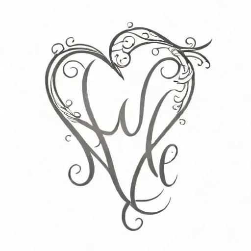 Name 'Unniz' With Love Symbol Merging
