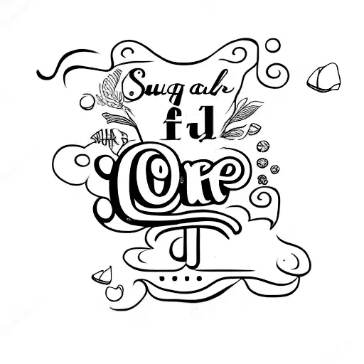 Simple Text Of The Word Sugar